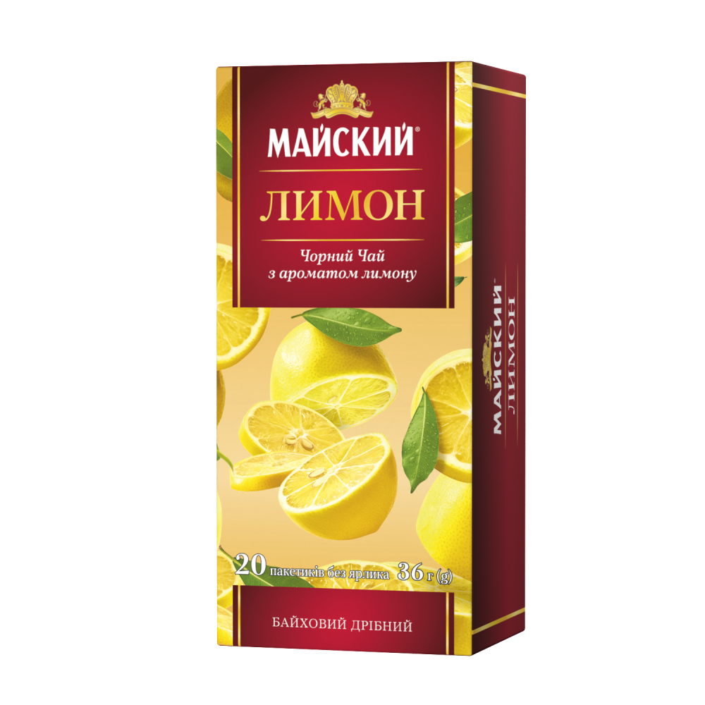 

Черный кенийский чай с лимоном Майский 20 пакетиков