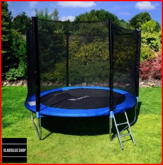 

Батут FunFit 312 см (синий) (Fun Fit) (Оригинал) с лесенкой и защитной сеткой Для Дома Польша