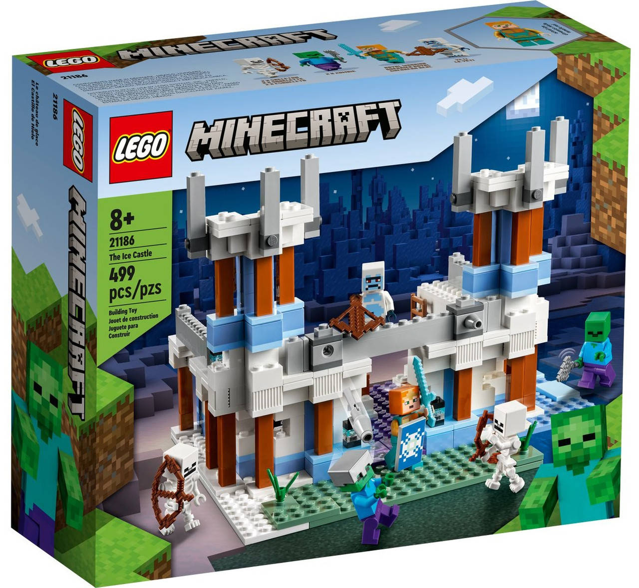 

Конструктор LEGO Minecraft Ледяной замок 499 деталей (21186), Разные цвета