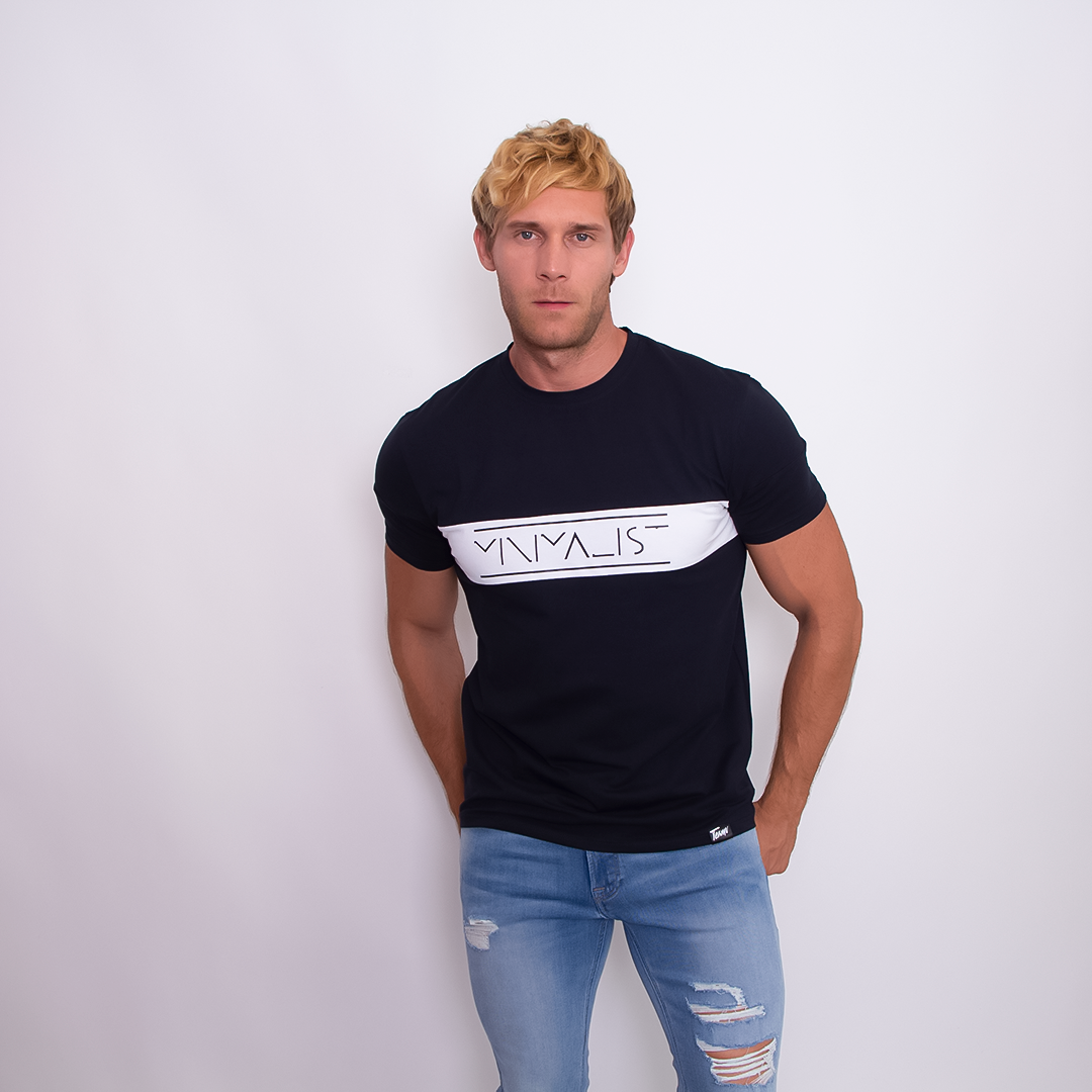 

Мужская футболка Teamv Minimal Темно-синяя XL