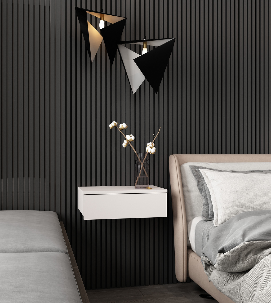 Приліжкова Тумба Doros Левія Білий 1Ш 46х31х15 (41516093) 3