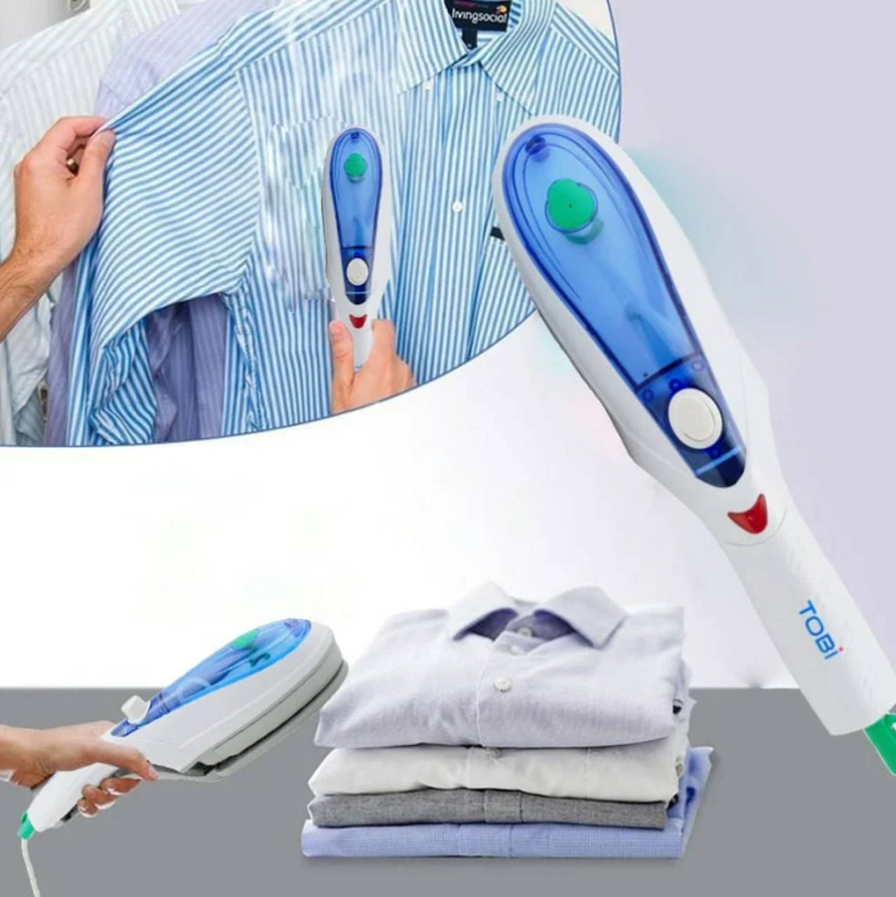 

TOBI Travel Steamer Ручной отпариватель для одежды f