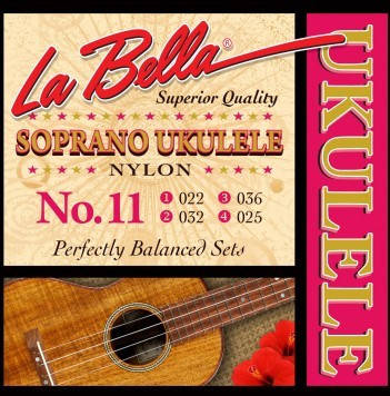 

Струны для укулеле La Bella 11 Soprano Ukulele, Clear Nylon