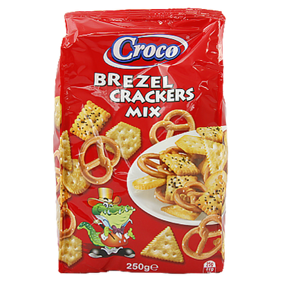 

Крекер та фігурні соломки Мікс Кроко Croco 250g 12шт/ящ (Код : 00-00006047)