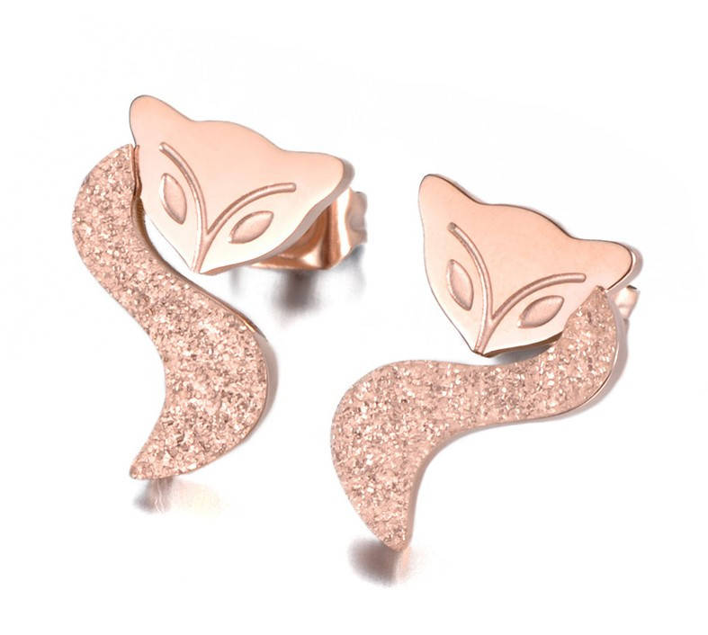 

Серьги позолоченные "Лиса"