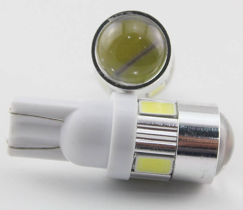 

T10 W5W с линзой LED 6-SMD Автолампа светодиодная безцокольная