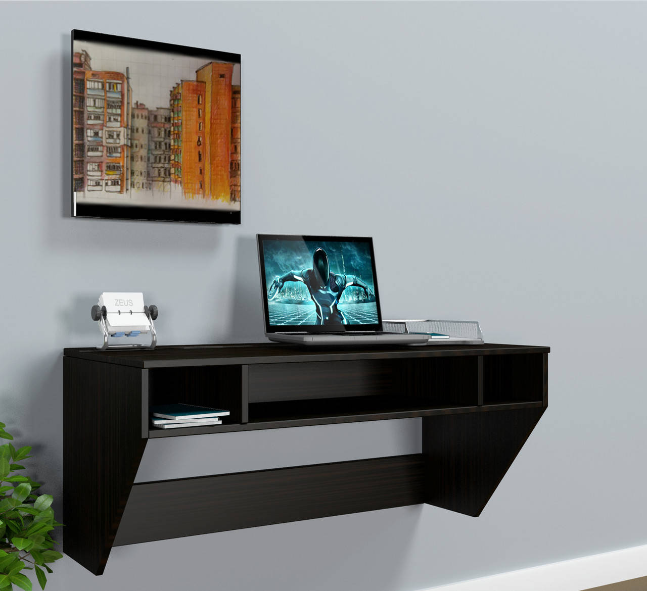 

Навесной компьютерный стол "Comfy-Home™ AirTable-II DB Mini (венге)