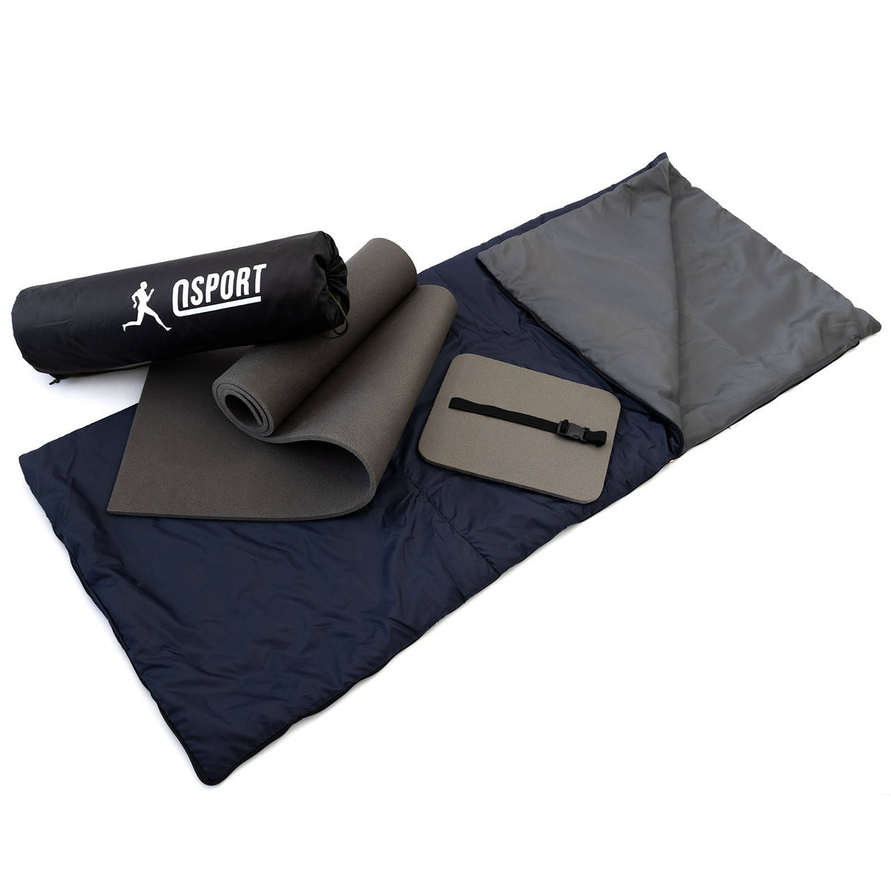 

Коврик туристический + спальник + сидушка (каремат в палатку под спальный мешок) OSPORT Lite Лето (n-0012), Разные цвета