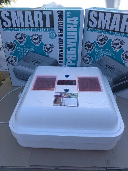 

Автоматический инкубатор для яиц Рябушка Smart Plus - 70 цифровой , инфракрасный нагревательный элемент