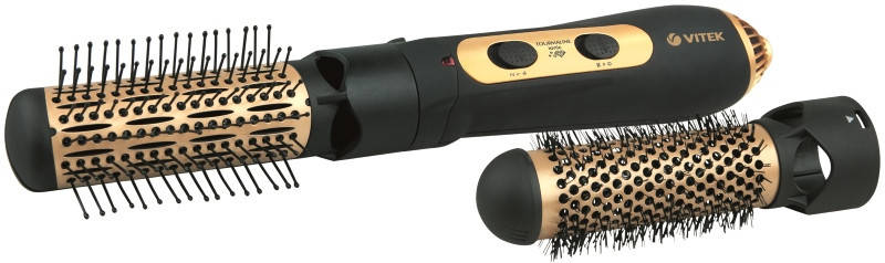 

Фен-щетка для волос VITEK VT-2296 1200 Вт Черный/ Золотистый