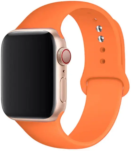 

Силиконовый ремешок Sport Band для Apple Watch 42 44mm Vitamin C (Оранжевый)