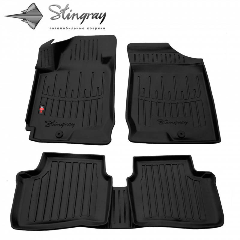 

Резиновые 3D коврики в салон на KIA Ceed (ED) (2006-2012)/Киа Кид, Черный