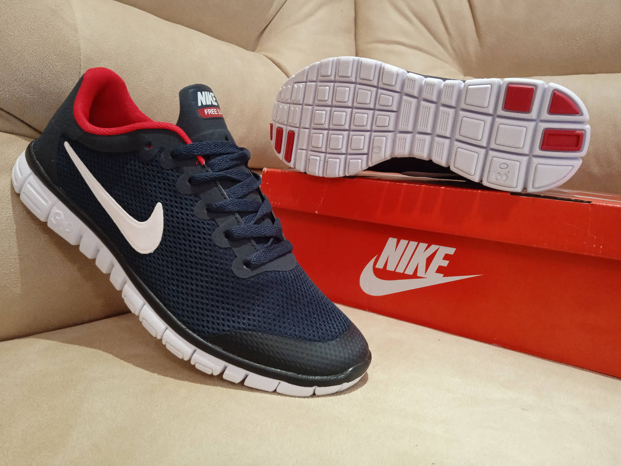 

Мужские кроссовки Nike Free Run 3.0 (лето) 45, Синий