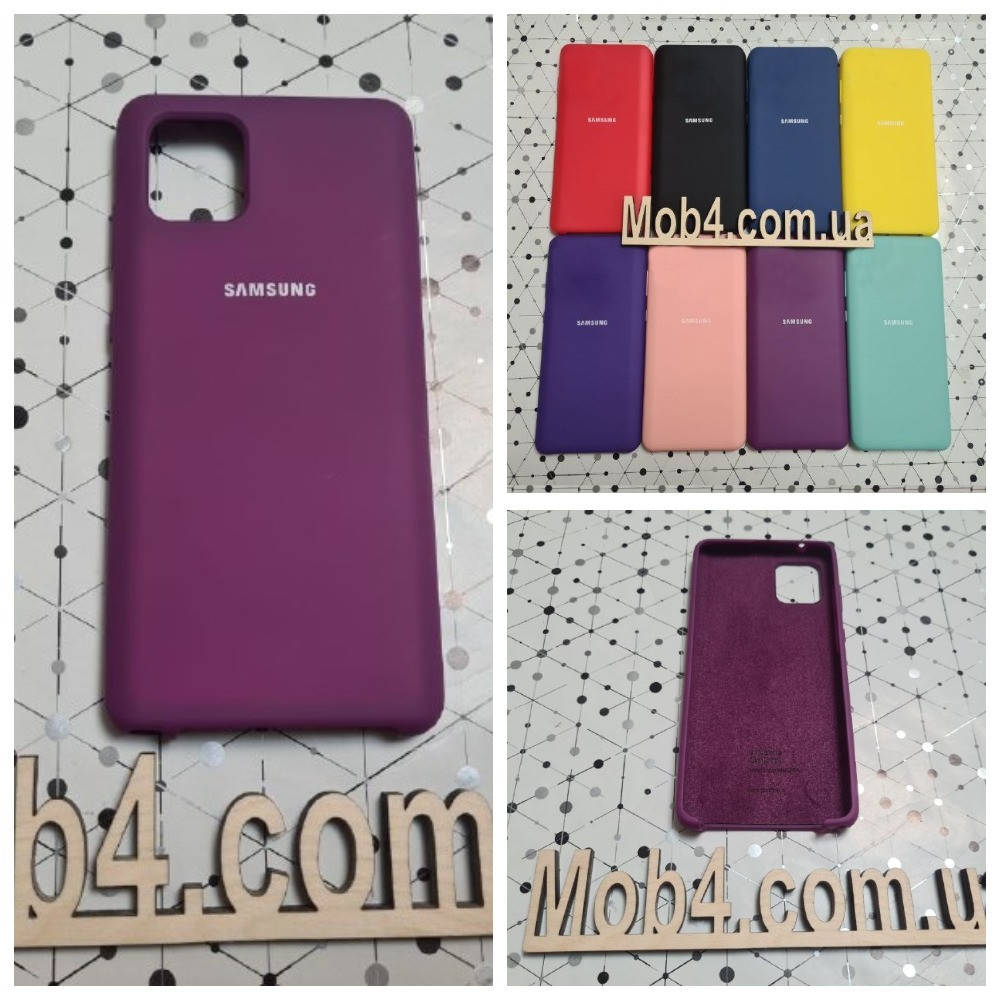 

Брендовый чехол накладка Silicone Cover для Samsung Galaxy (Самсунг) Note 10 lite, Разные цвета