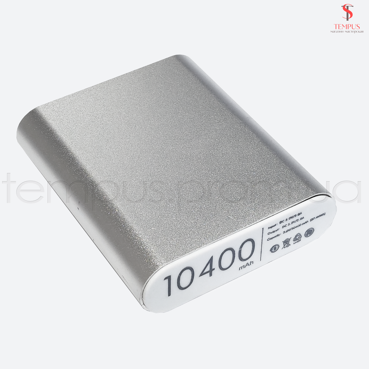

Корпус для Power Bank на 4 ячейки без аккумуляторов Type-C серебро