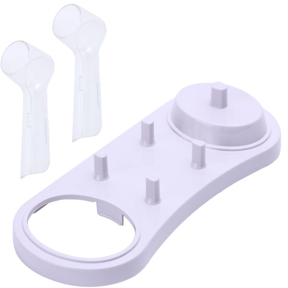 

Подставка для зубной щетки и 4 насадок Braun Oral-B + защитные колпачки (2шт.)