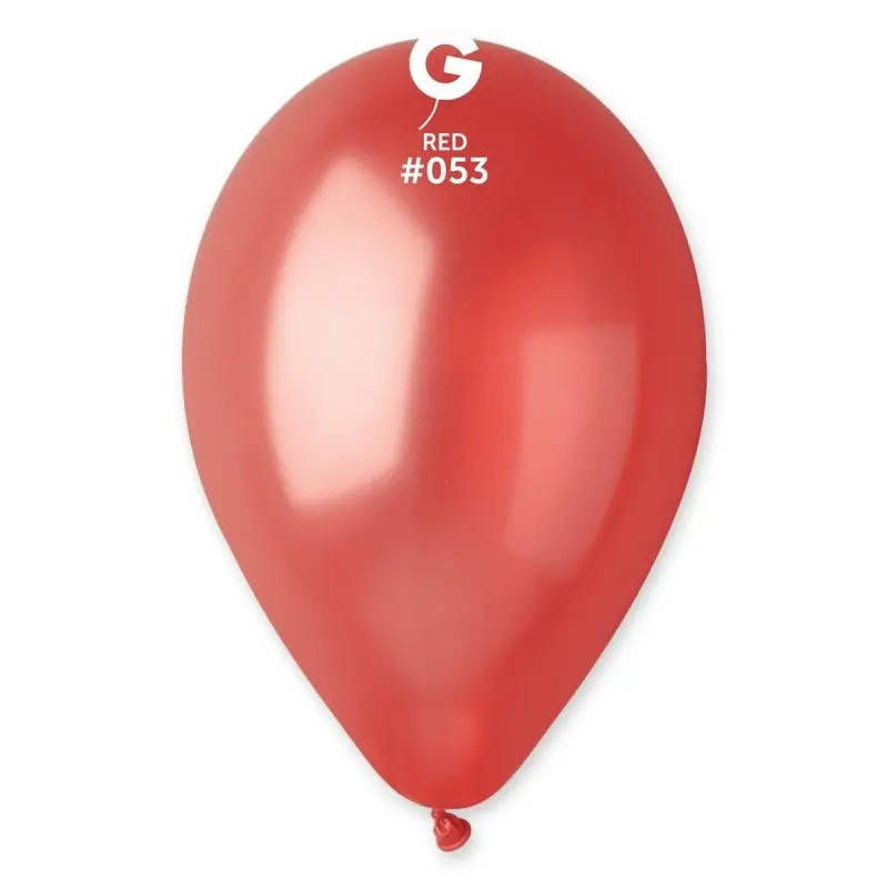 

Латексный воздушный шар 10’’ (25см) RED МЕТАЛЛИК (#053) GEMAR, Красный
