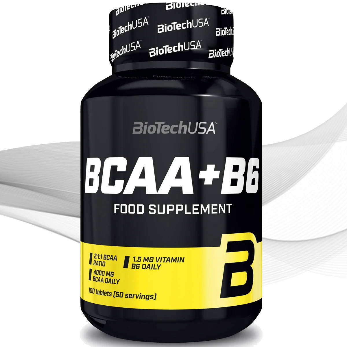 

Аминокислоты БЦАА BioTech BCAA+B6 100 tabl