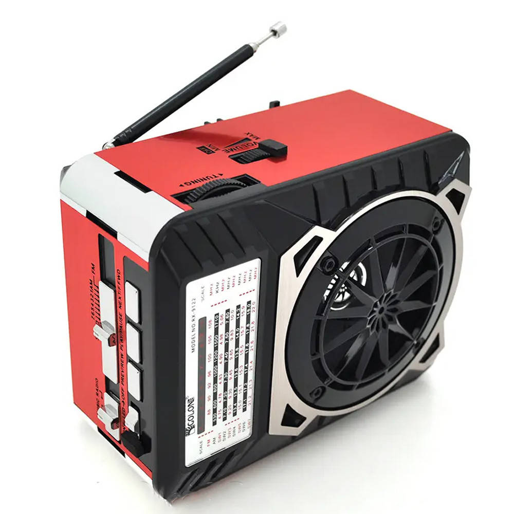 

Радиоприемник ФМ с фонариком Golon RX-9122 USB+SD / Портативное радио от сети с фонарем
