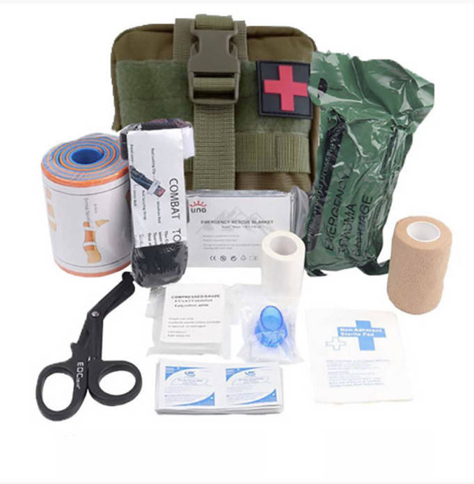 

Тактическая Военная Укомплектованная зеленая аптечка первой помощи