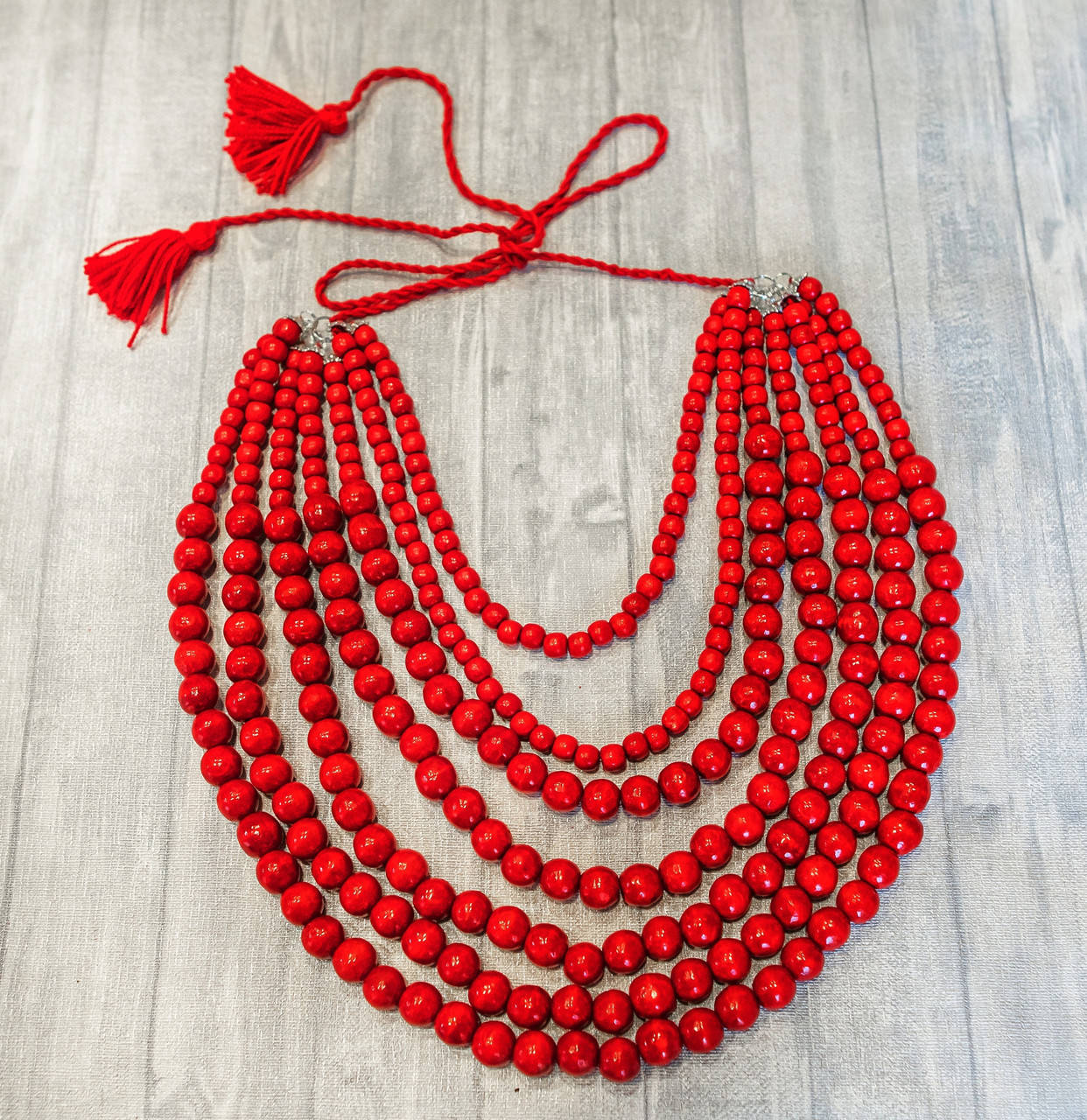 

Намисто Старовинне. Сімка. Червоне