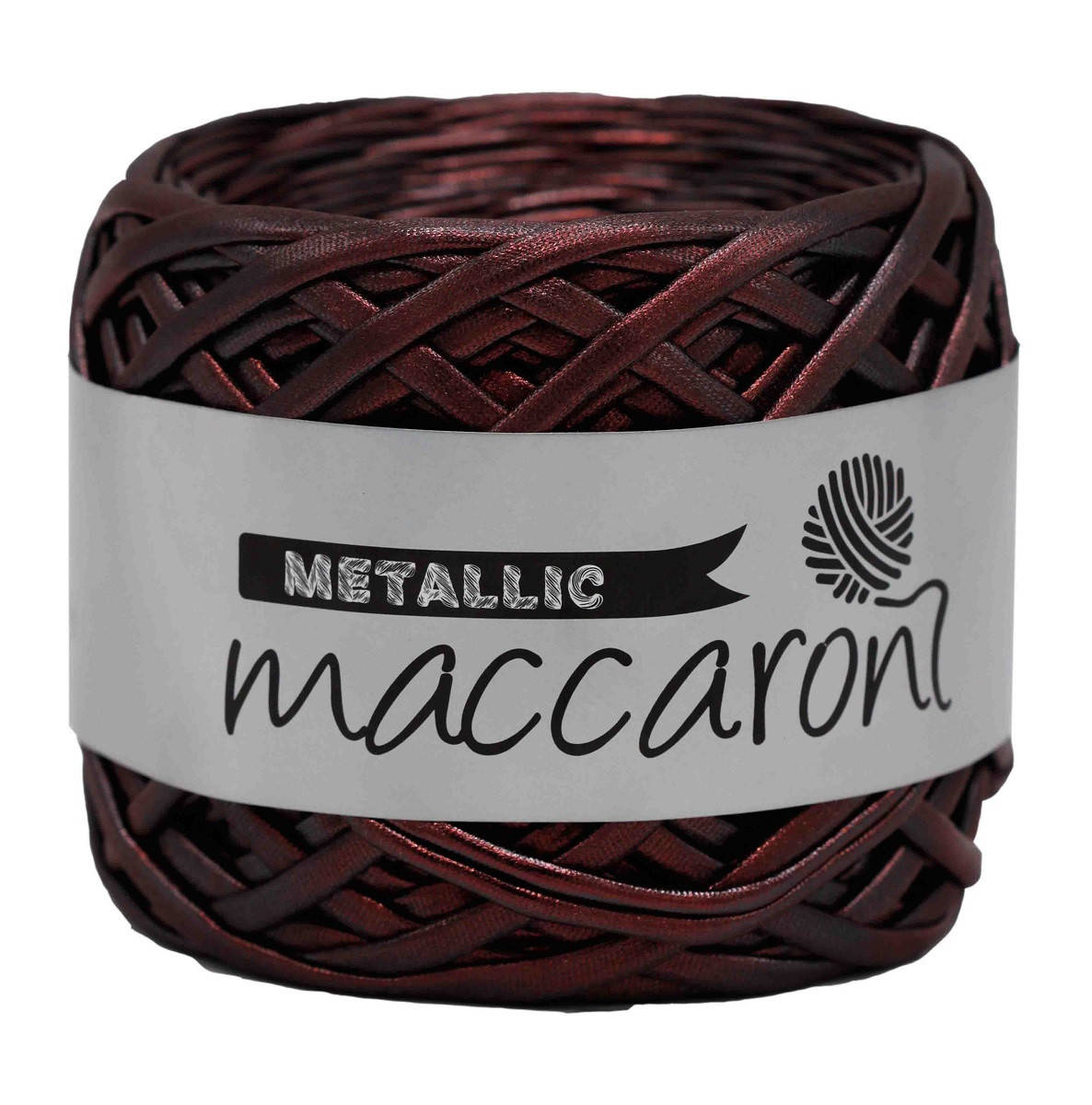 

Пряжа под кожу Metallic Maccaroni,ягодный, Коричневый