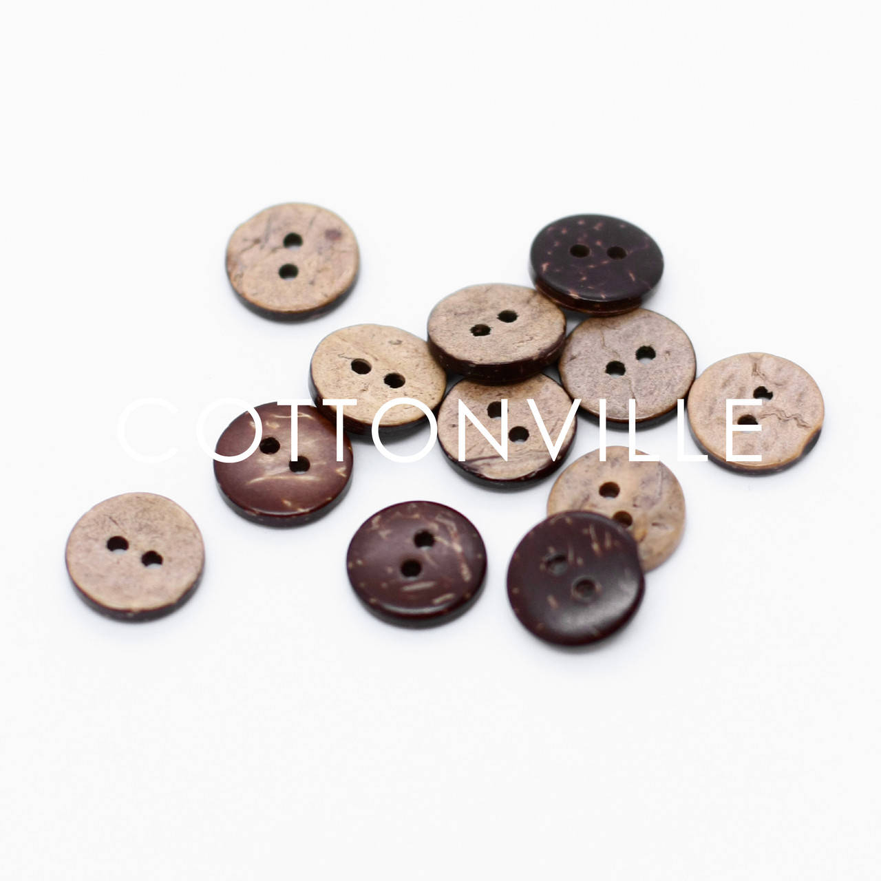 

Кокосовые пуговицы на 2 прокола 12 мм