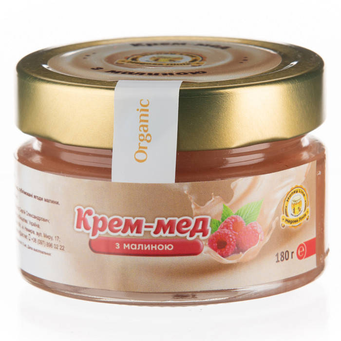 

Крем-мед с малиной Медовая Линия 180 г