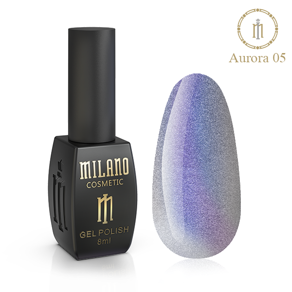 

Гель лак для ногтей Милано Кошачий глаз Аврора (Milano Cat eye Aurora) 8 мл № 05