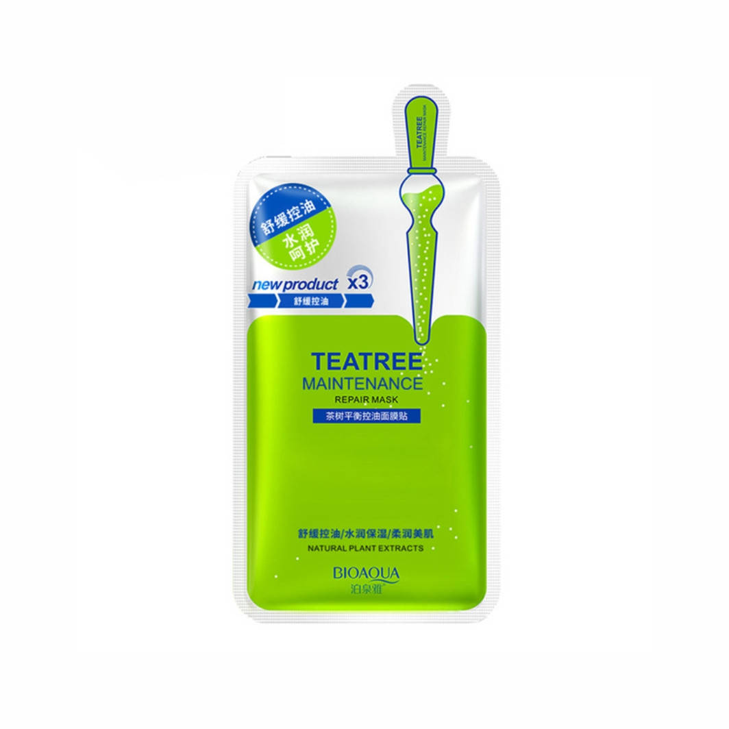 

Тканевая маска с экстрактом чайного дерева Bioaqua New Tea Tree Maintenance