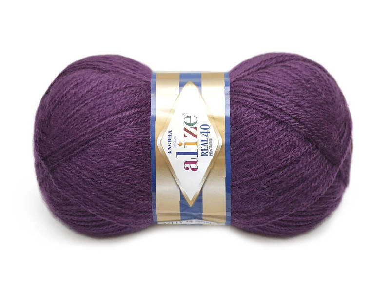 

Alize Angora Real 40, Сливовый №111, Фиолетовый