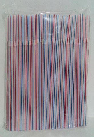 

Трубочки для напитков (соломка) d4.8-21см Полоса с гофрой (Гп 60х200) (200 шт), Белый