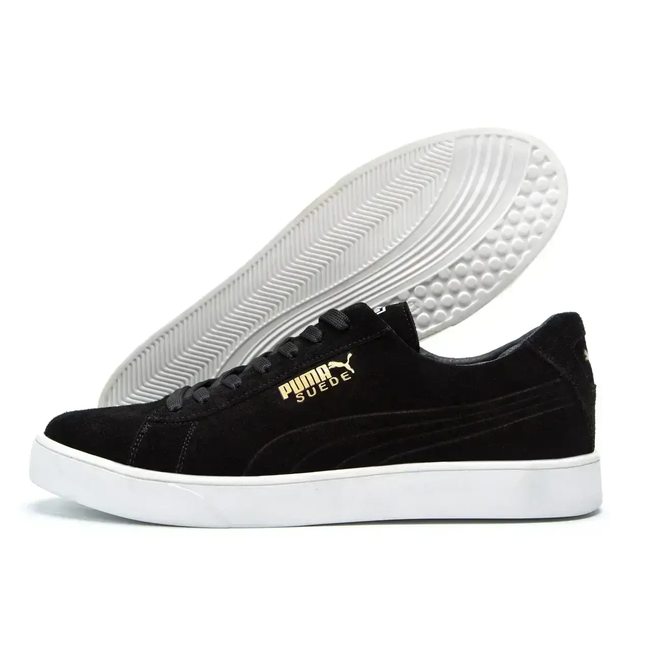 

Мужские кожаные кроссовки Puma Smash Suede Black 42, Черный