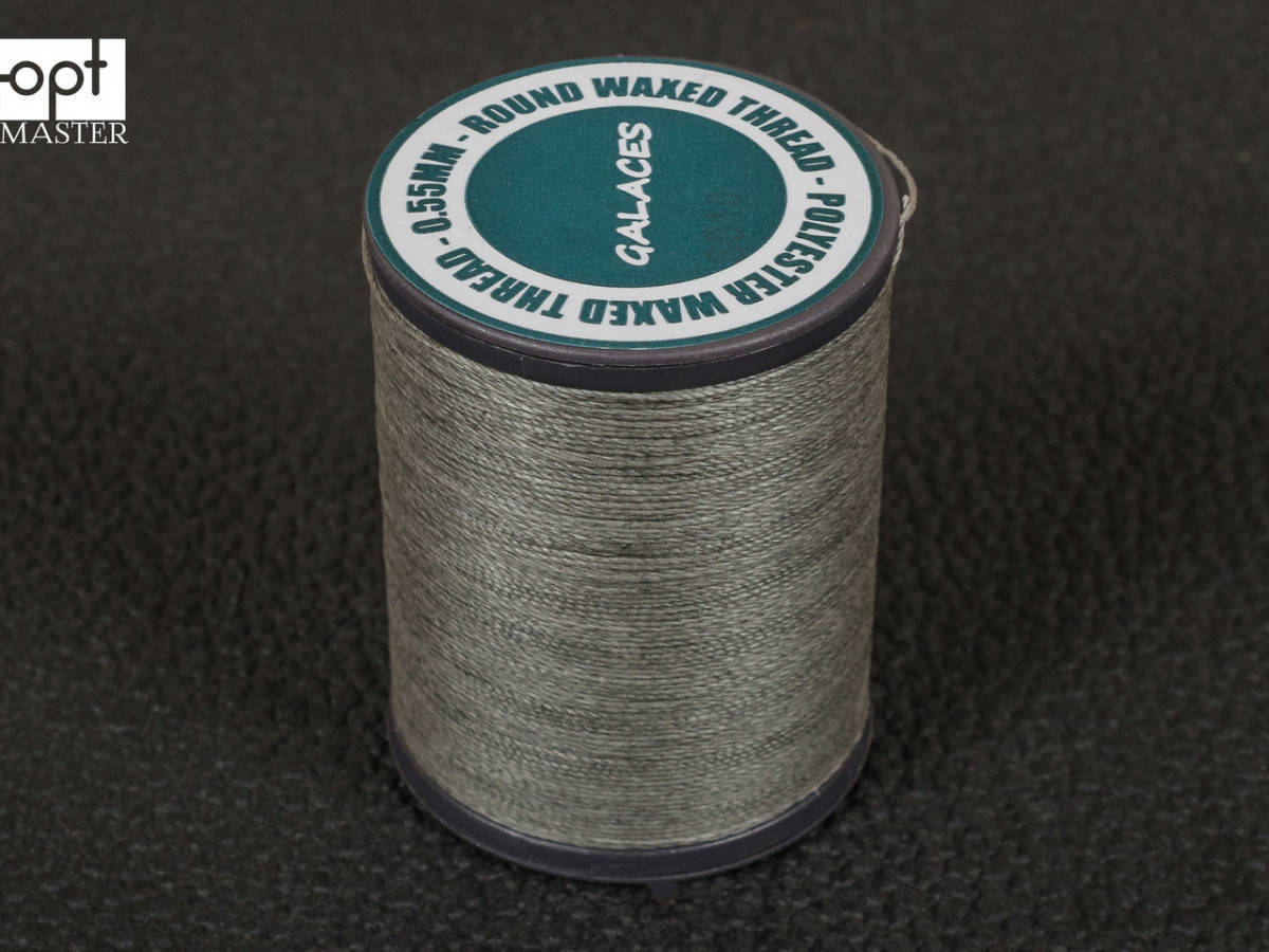 

Galaces 0.55мм серая (S023) нить круглая вощёная по коже, Серый