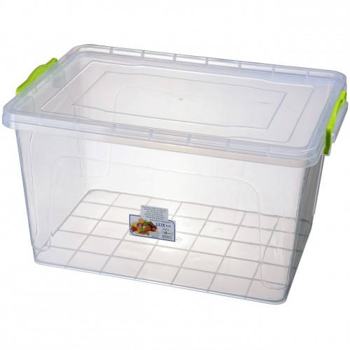 

Большой пластиковый контейнер Lux №9 23 л, Прозрачный
