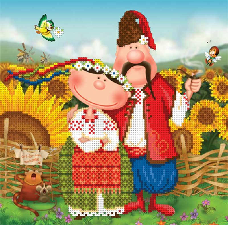 

"Набор для вишивки бісером "Козака зачарувала гарна дівчина чорнява..." БІС-2612