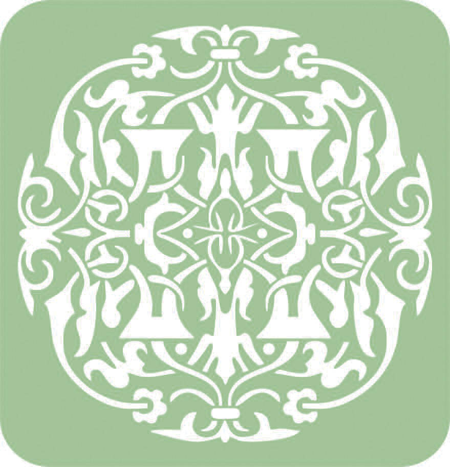 

Трафарет узор восточный