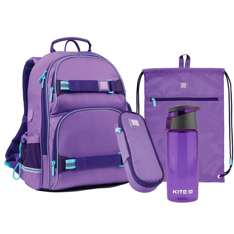 

Школьный набор Wonder Kite рюкзак, пенал,сумка. Цвет фиолетовый