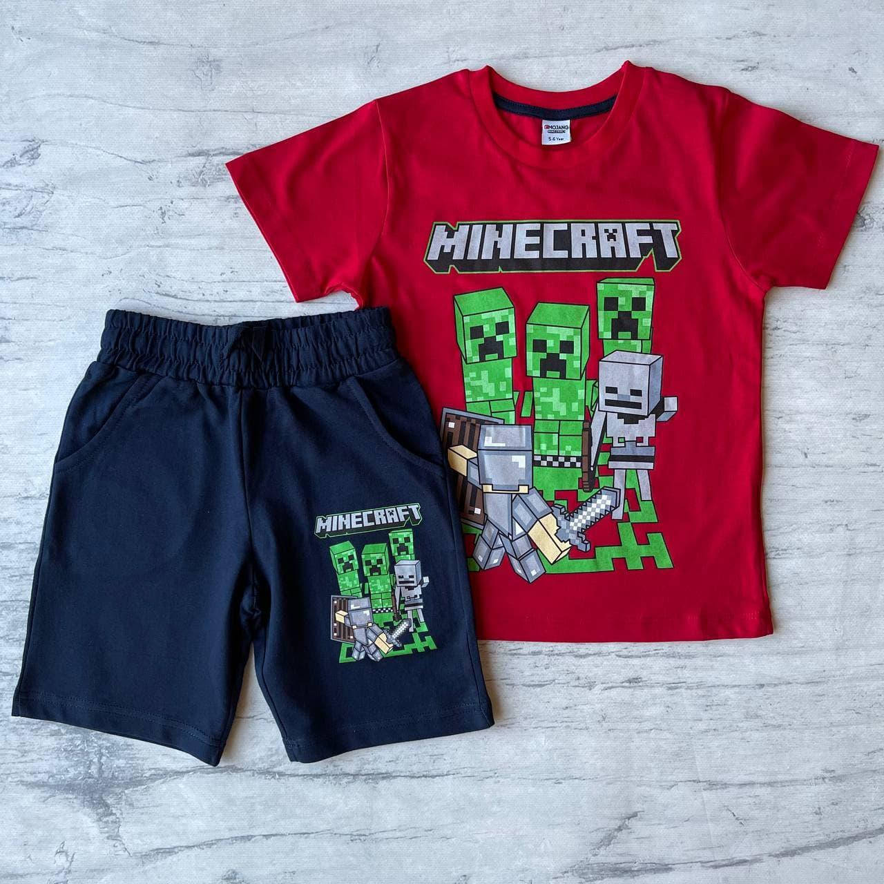 

Летний костюм Minecraft на мальчика 26. Размер 110 см, 146 см