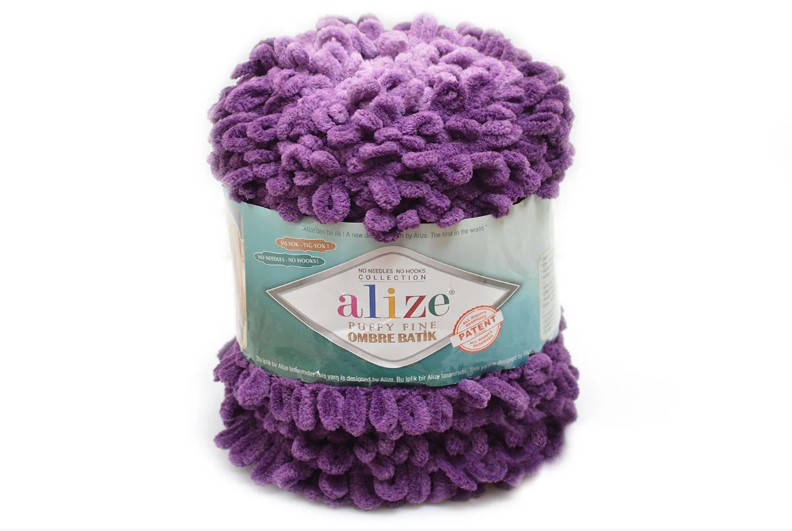 

Alize Puffy Fine Ombre Batik, №7277, Секционное крашение