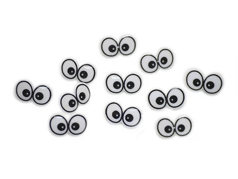 

Глаза для игрушек двойные 40*24мм, винтовые