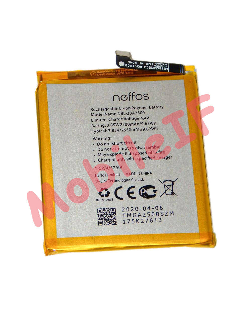

Аккумулятор Батарея TP-Link Neffos NBL-38A2500 X1 Lite TP904