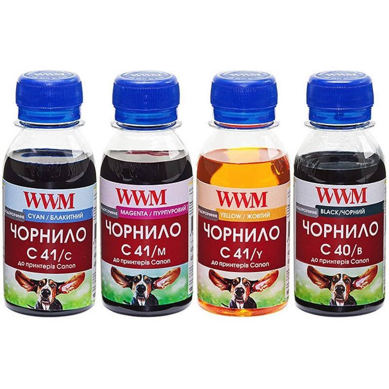 

Комплект чернил WWM CANON PG40B/CL41 В/C/M/Y (C40/41SET-2) 4*100г
