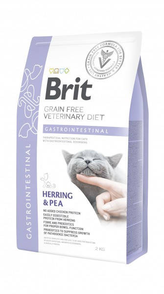 

Сухой корм Brit Grain Free VetDiets Cat Gastrointestinal при нарушениях пищеварения у кошек 2 кг