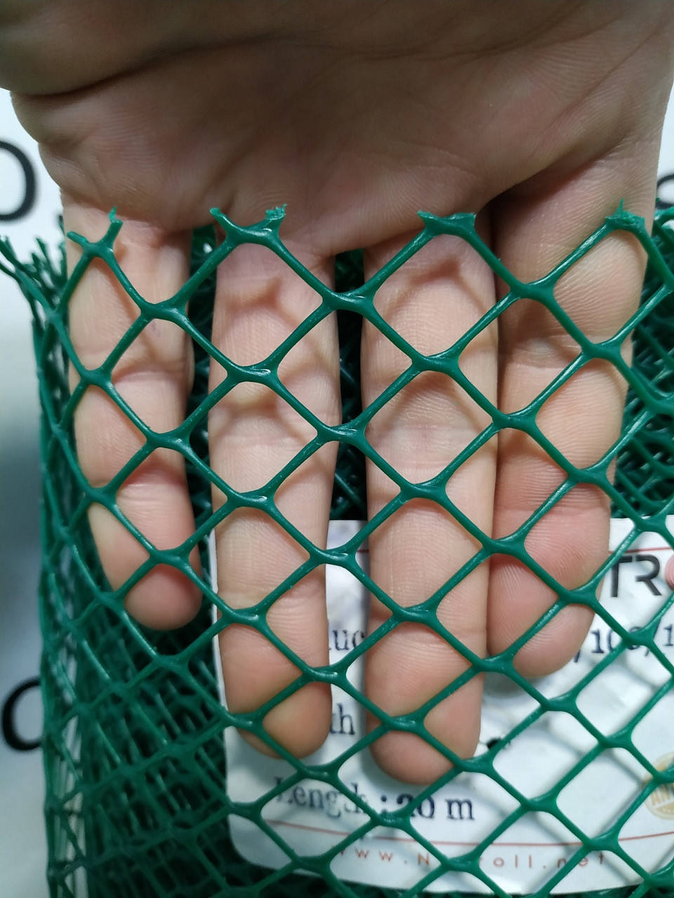 

Сетка садовая, пластиковая, 1х20м, ячейка 10х10мм, Зелёный