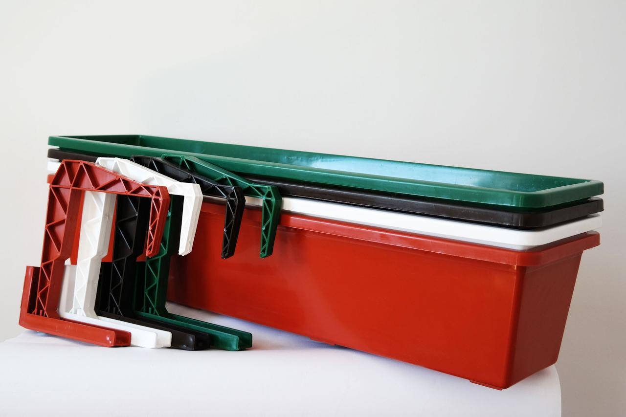 

Горщик балконний 100 см (білий) (шт.), Белый