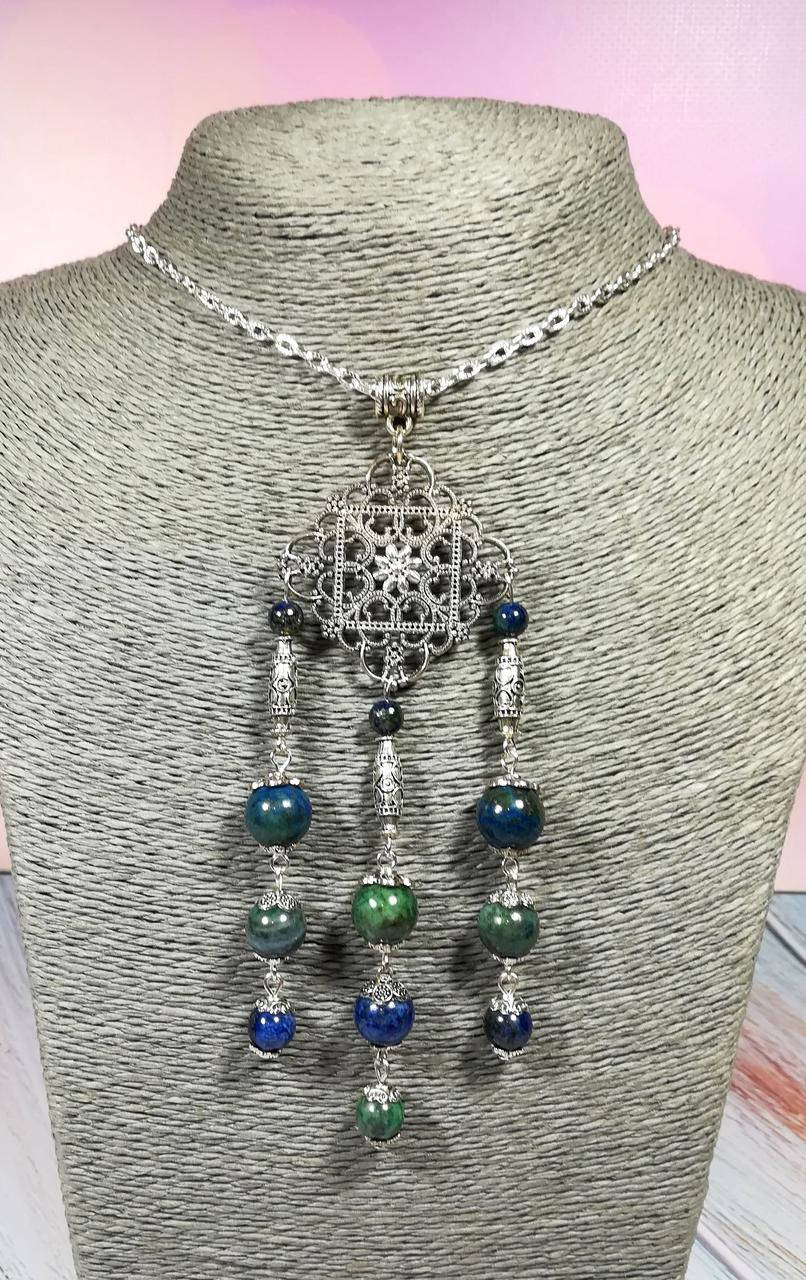 

Подвеска из Азурита (без цепочки), кулон с Азуритом натуральный камень \ Sc - 0052