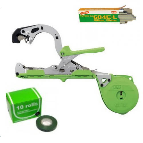 

Степлер для подвязки винограда (тапенер) MAX Tapener HT-B1 (Набор Premium: ленты Италия - 10, скобы Япония)