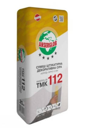

Штукатурка декоративная короед серая ANSERGLOB ТМК 112