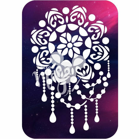 

Трафарет 9х13 для блеск тату, био тату хной